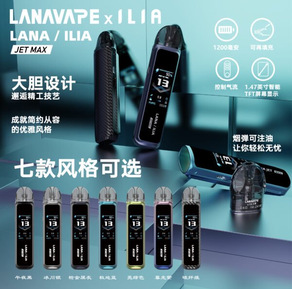 84c1d12a35d68711541c12c11b2120a1 LANA Jet Max拉娜注油式電子煙主機套裝10-30W調節輸出|買主機送油 送空倉